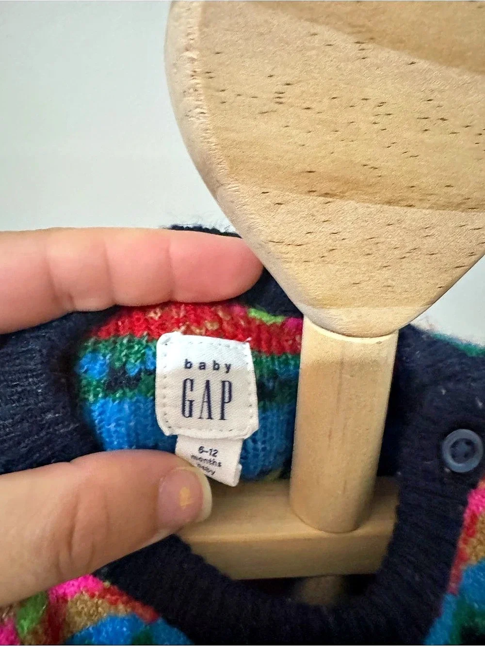 Baby Gap Baby Sweater Black & Pink 6-12 months